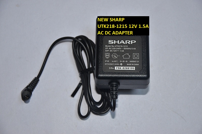 NEW SHARP 12V 1.5A for UTK218-1215 AC DC ADAPTER